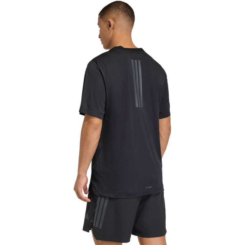 Adidas Men's D4T PrimeLift 3 Stripes T-shirt black fekete póló KE9937