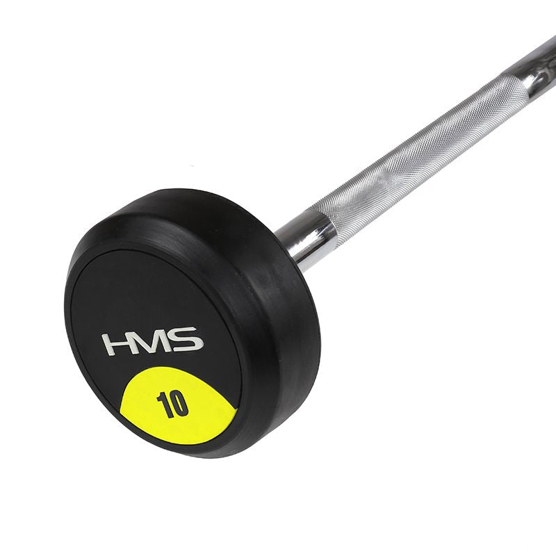 HMS Rubber-coated fixed barbell/bar 10 kg GSG-10 fekete súlyzó 17-58-014