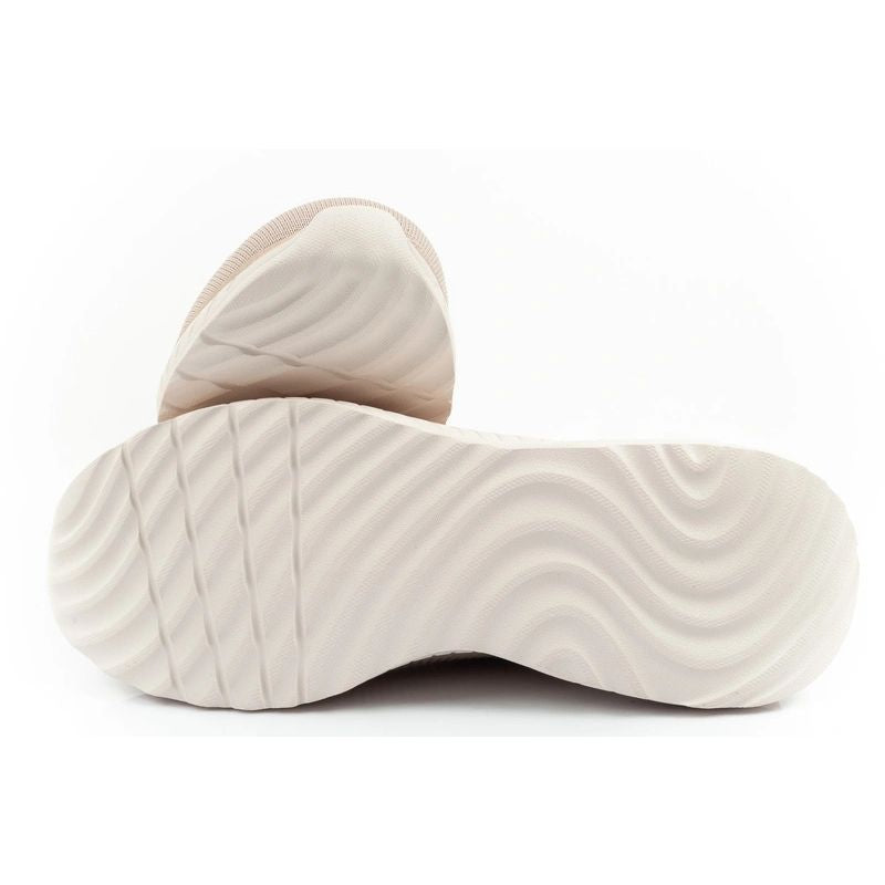 Skechers Bobs Squad Chaos SLIP-INS Women's Sports Beige bézs cipő
