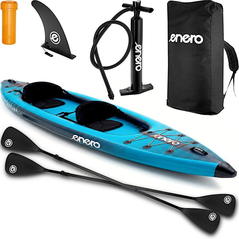 2-PERSON KAYAK LAMINATED PVC BLUE ENERO