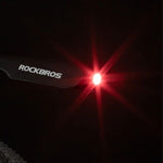 Rockbros Mudguard with Red LED Light - Black