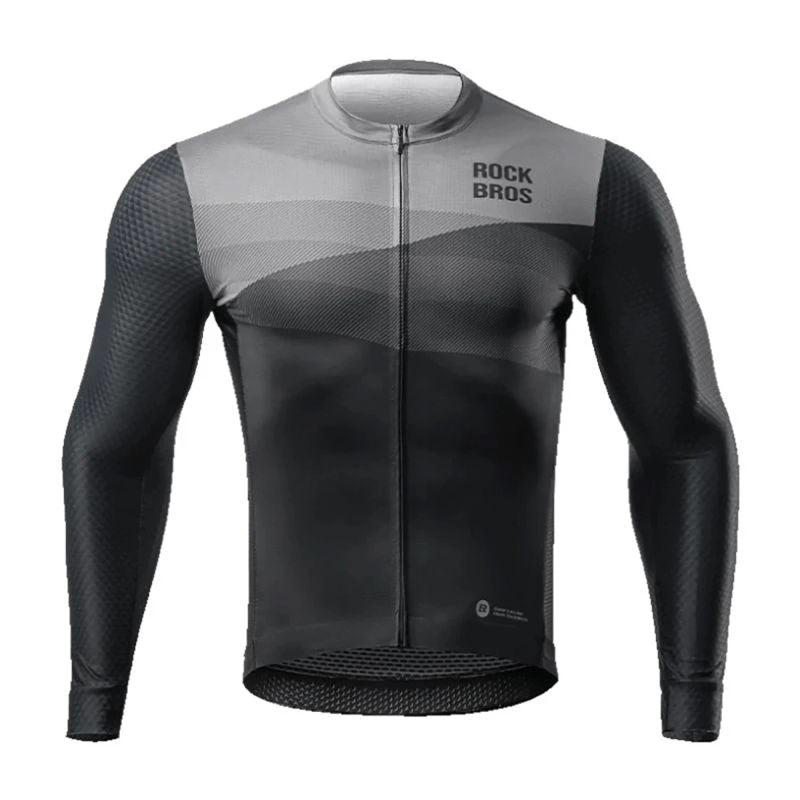 Rockbros 15120009002 Long Sleeve Cycling Jersey Spring/Summer - Black