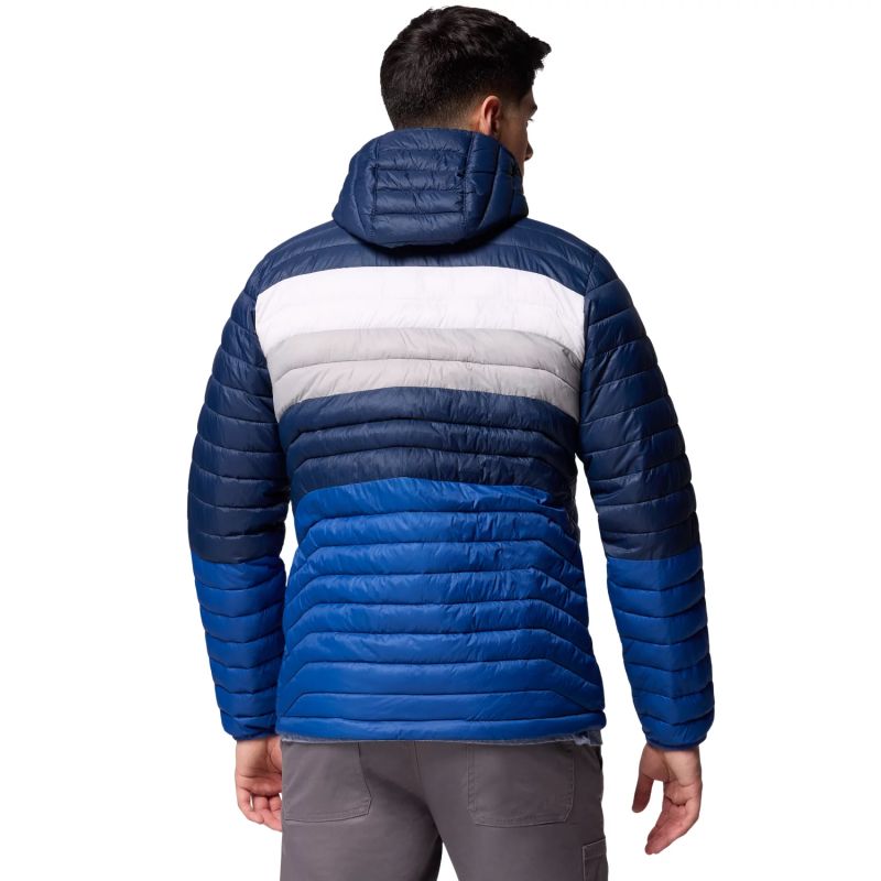 Columbia Powder Pass Hooded Jacket 2134131433 Blue L Ruházat