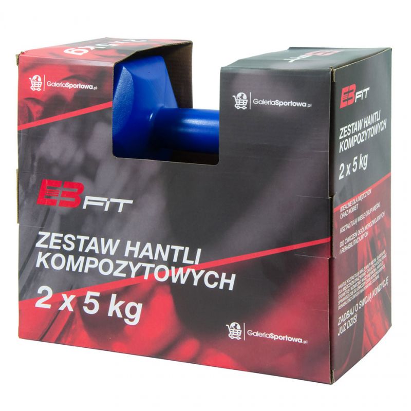Inny EB FIT composite dumbbell set 2x5kg navy blue 1027050 Kiegészítő