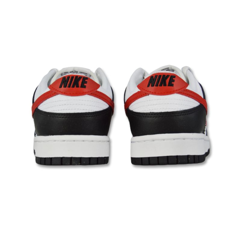 Nike Dunk Low Retro Men's Sneakers Black/White/ - FB3354-001 piros utcai cipő