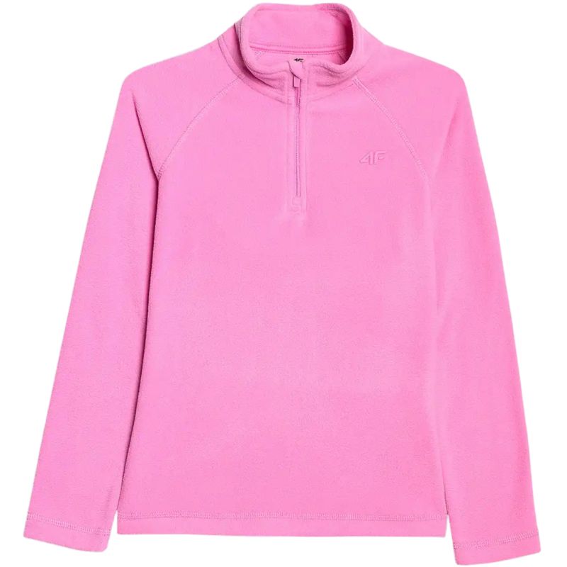 4f Fleece sweatshirt for girls F060 fuchsia 4FJWAW25UFLEF060 55S General
