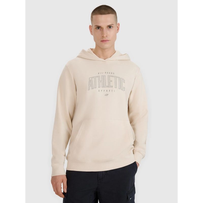 Men's sweatshirt with hood, open, 4F 4FRSS25TSWSM2201-12S kapucnis pulóver