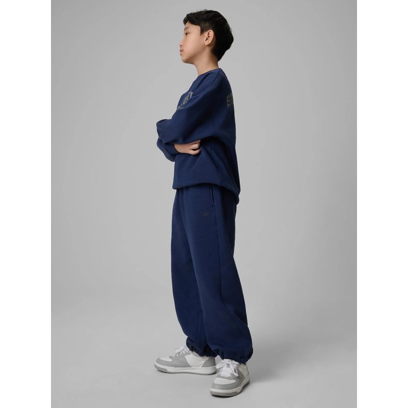Boys' wide leg sweatpants 4F