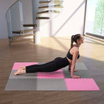 One Fitness Multipack MP10 puzzle mat pink and gray 9 pieces 10 mm szürke edzőfelszerelés 17-63-084