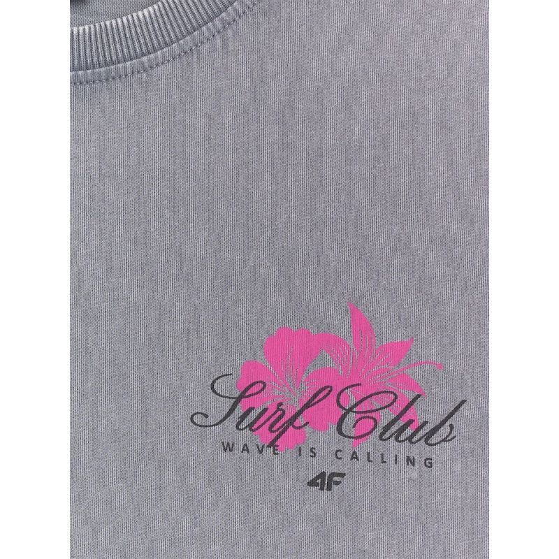 4F Women's relaxed printed T-shirt póló