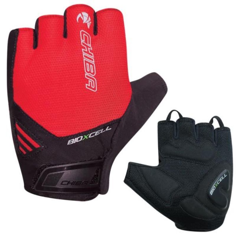 CHIBA BIOXCELL AIR gloves, red, piros kerékpáros kesztyű SI3060820R-6