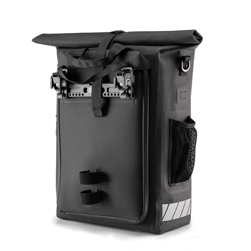 Rockbros Bike Bag with Backpack Function, Waterproof, with Helmet Attachment 18l - Black fekete helmets