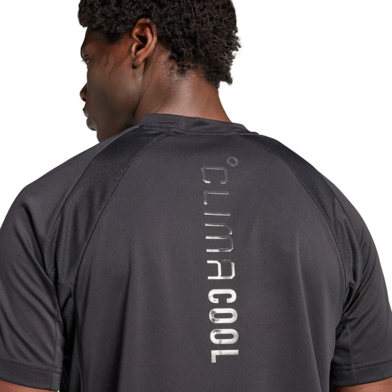 Men's adidas Tech Apparel Climacool Tech App Tee KB9735 fekete kapucnis pulóver