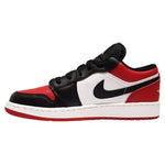 AIR Jordan 1 Low GS Bred Toe - fekete cipő