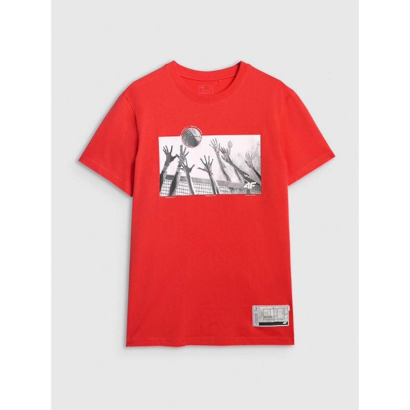 4f Men's regular t-shirt with volleyball print 4FRAW25TTSHM3319-62S Kiegészítő