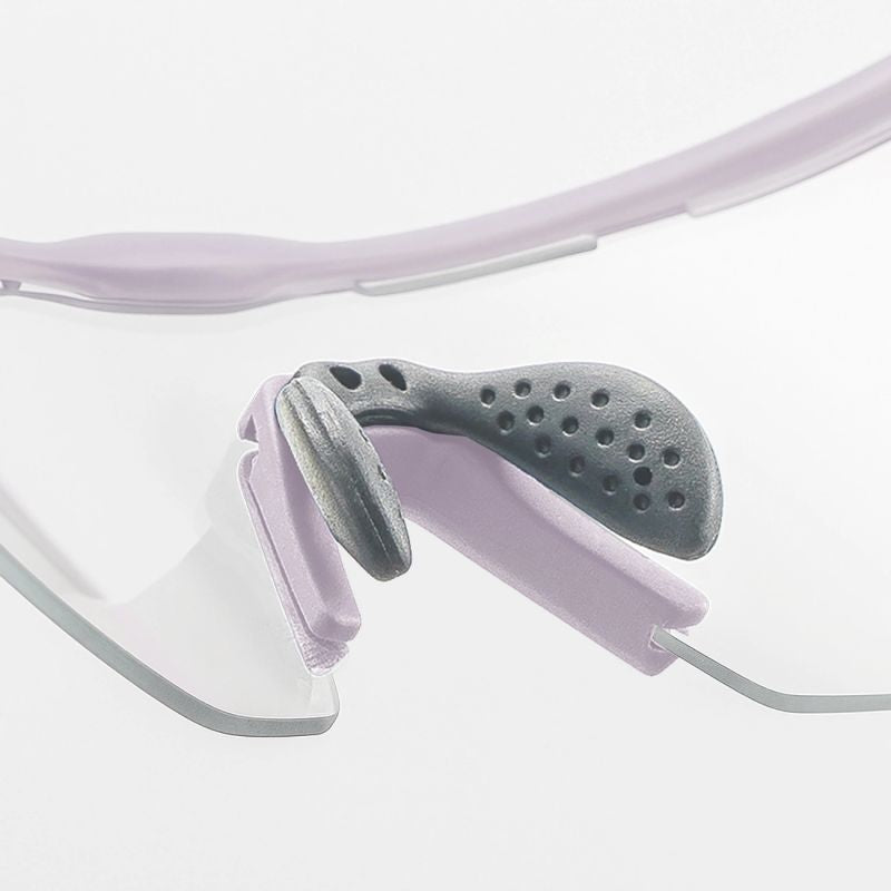 Rockbros Polarized Cycling Glasses with UV Protection and Corrective Insert - Purple lila glasses, training equipment