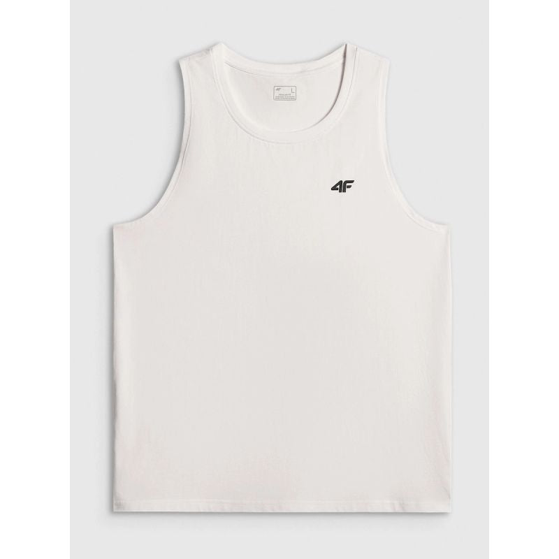 4F Men's sleeveless regular plain t-shirt póló