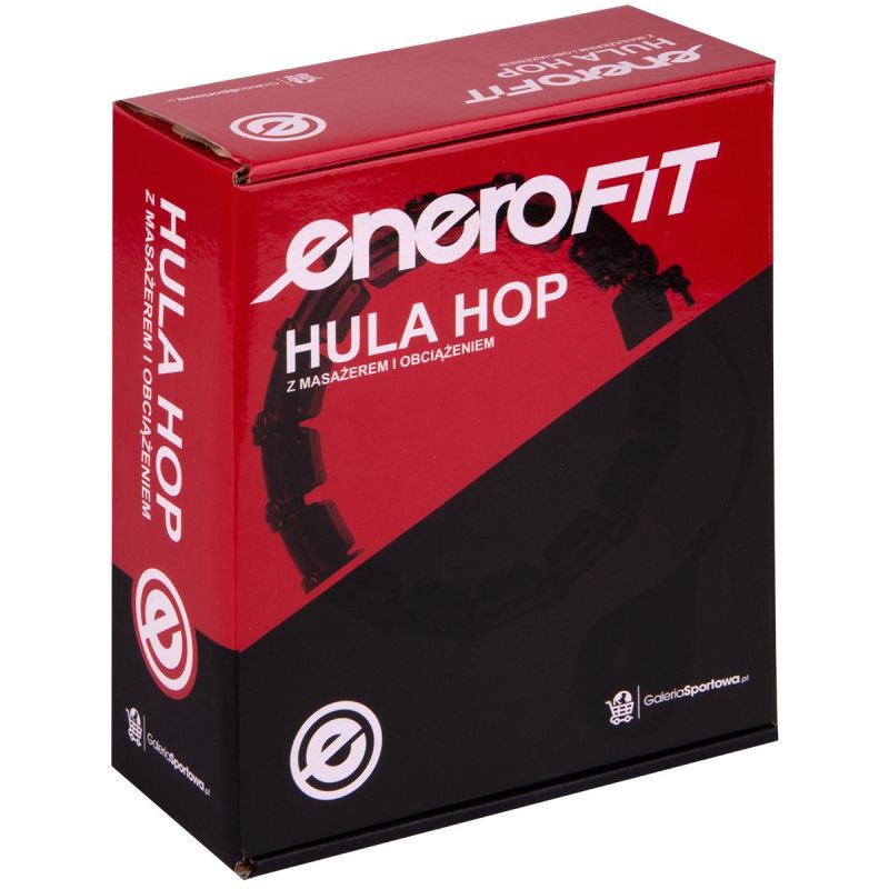 Enero Hula Hoop with Massager and Weights, Black, Energo Fit fekete training equipment