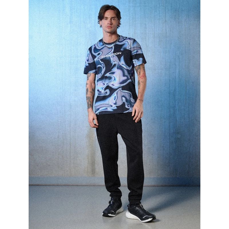 4F Men's regular printed T-shirt ruházat 4FRSS26TTSHM3656-90A