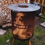 Bonfeu garden fire pit Bonves 45 basket black fekete póló