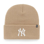 47 Brand New York Yankees Beanie, Beige B- bézs kötött sapka B-HYMKR17ACE-KHB15121347