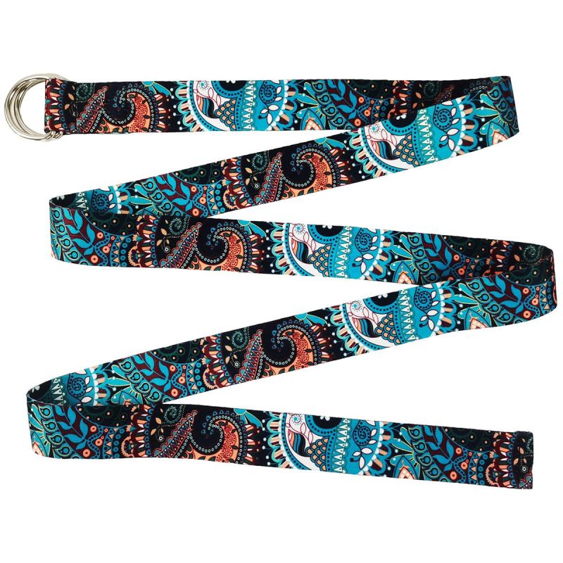 Enero YOGA EXERCISE BELT 183x3.8 CM ETNO FIT fekete belts