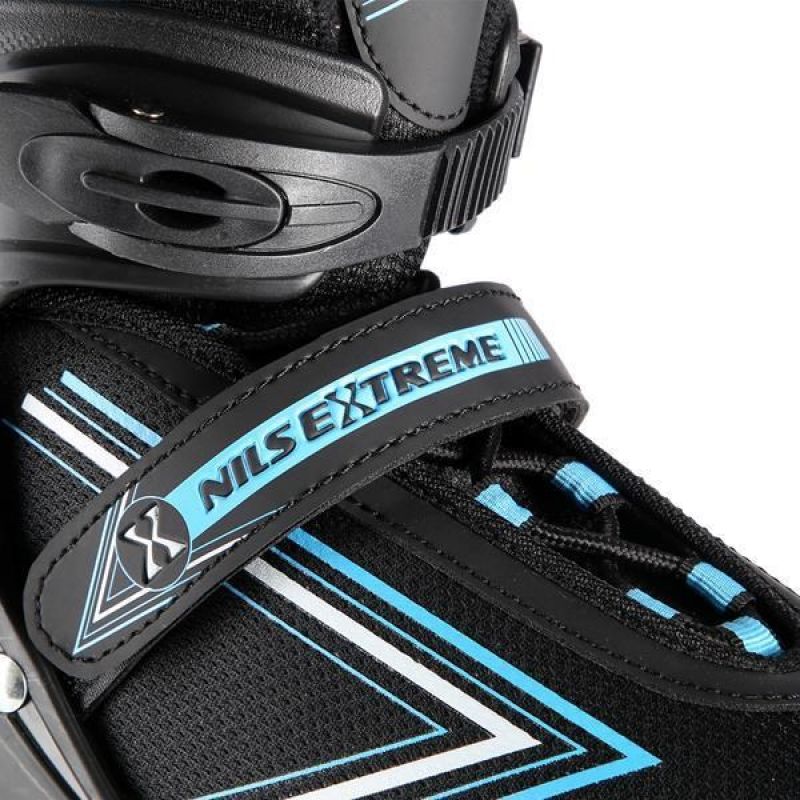 Nils Extreme Nh11912 A 2in1 Roller Skates Black-Blue Size S (31-34) With Replaceable Hockey Blade kék görkorcsolya