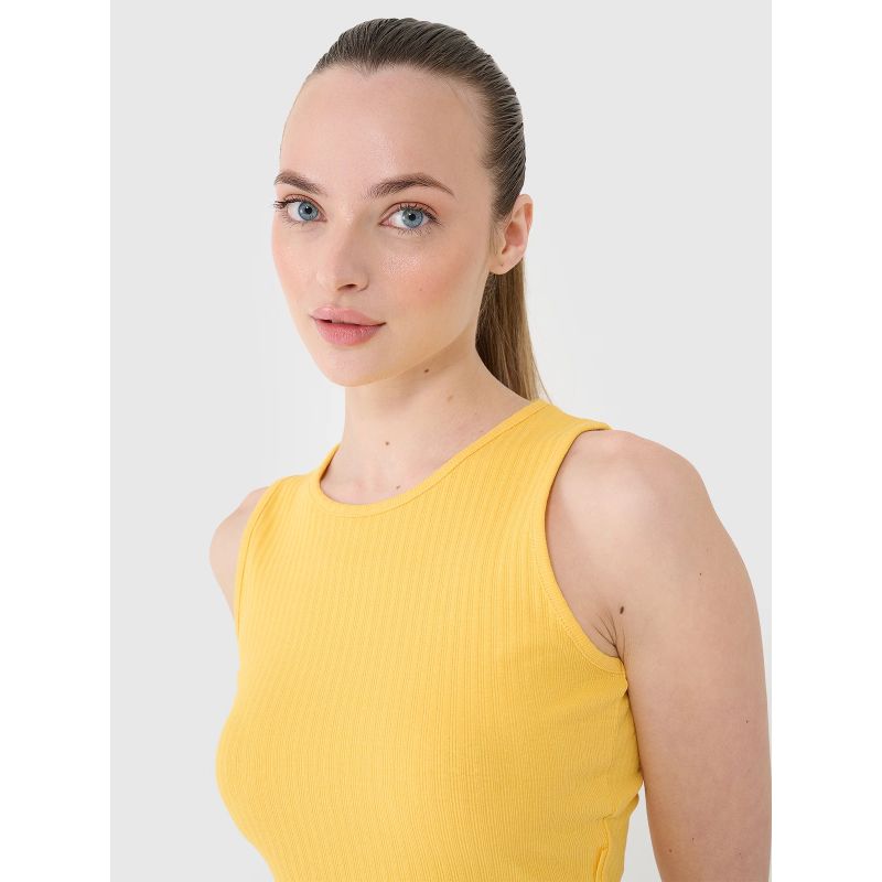 4F Women's knitted crop top póló 4FRSS25TSLEF234-71S