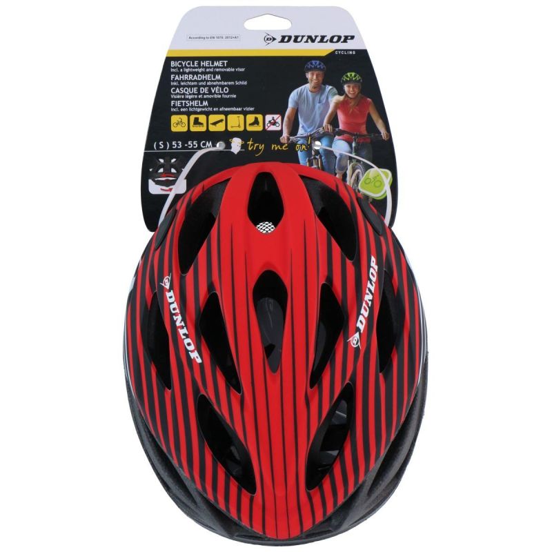 Dunlop Rs Red Adjustable Cycling Helmet piros sisak GSP-1049342