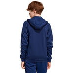 Adidas Tiro 25 Full-Zip Kids' Sweatshirt, Navy sötétkék gyerek pulóver JC5127