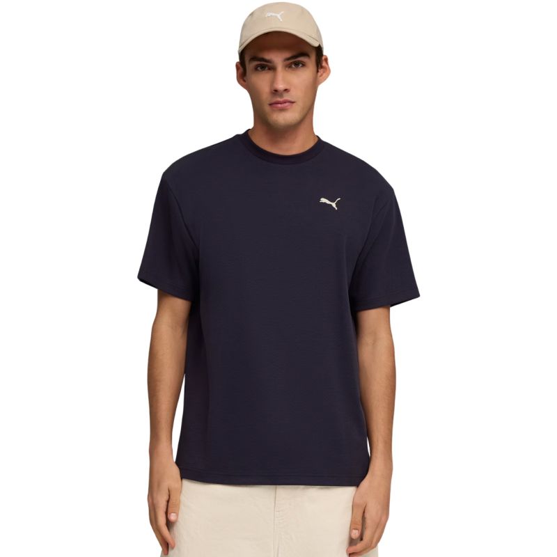 Puma ESS Elevated Relaxed Tee Navy Blue Men's T-Shirt 692018 sötétkék póló 69201816