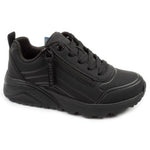 Skechers Uno Lite children's sports fashionable youth fekete utcai cipő 310387L/BBK