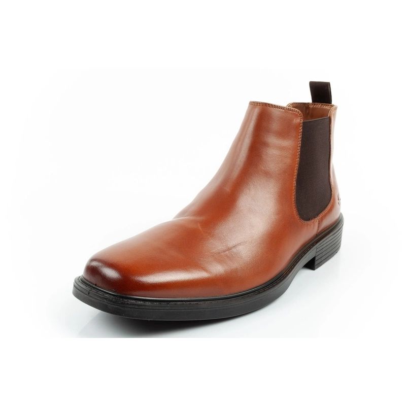 Skechers men's Chelsea boots Miller-Boris elegant leather brown barna utcai cipő