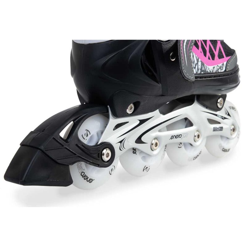 Enero Pro Led Roller Skates 4in1 38-41 Pink-Gray szürke skates, roller skates