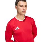 Adidas Entrada 26 Long Sleeve Jersey Men's T-Shirt Red piros póló KF5847