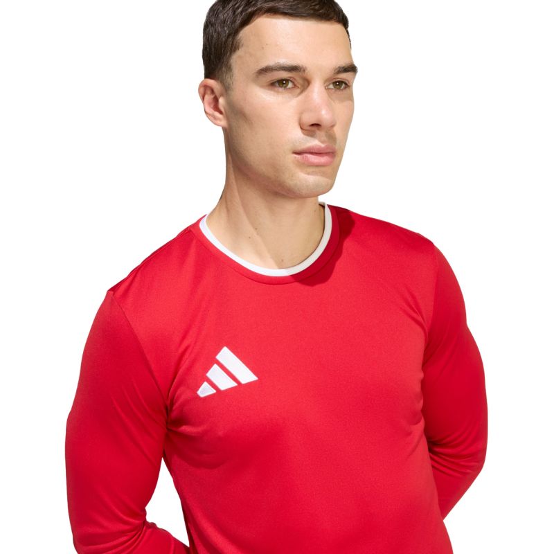 Adidas Entrada 26 Long Sleeve Jersey Men's T-Shirt Red piros póló KF5847