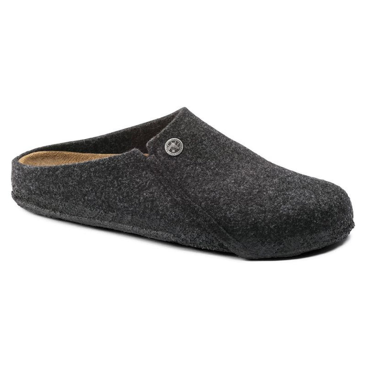 Birkenstock Zermatt Cozy Home Anthracite Wool Felt Slippers Regular Wide (1014938) utcai cipő