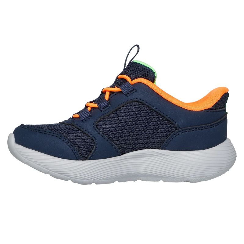 Skechers Slip-ins Dyna-Lite - Turbo-Brisk Buddies 403904N-NVOR NVY-ORNG utcai cipő