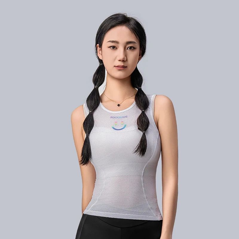 Rockbros Women's Quick-Dry Sleeveless Cycling Jersey XL / XXL - White