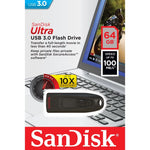 SanDisk Cruzer Ultra SDCZ48-064G-U46 Flash Drive (64GB; USB 3.0; Black)