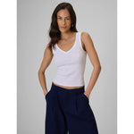 Women's slim ribbed knit top 4F