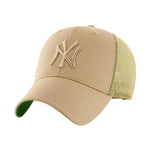 47 Brand '47 New York Yankees Branson Beige/ Cap khaki baseball sapka B-BRANS17CTP-KH