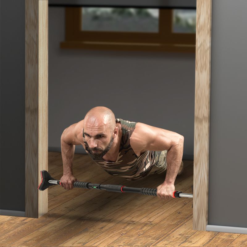 HMS DD400 pull-up bar with spirit level, width 70-106 cm póló 17-45-035