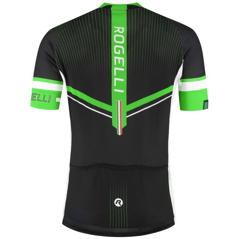 Rogelli Gara Mostro II Jersey Black-Green 6XL zöld kerékpáros ruha SIRS1000000.400.6XL
