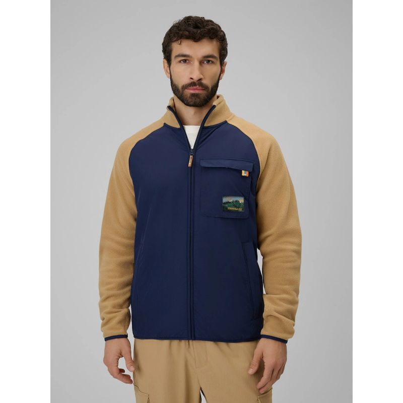 4F Regular fleece with stand-up collar men's férfi polár pulóver 4FRAW25TFLEM446-83S