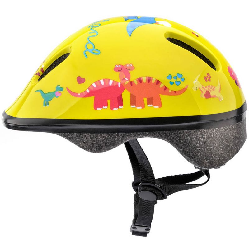 Meteor KS06 Dino bicycle helmet size S 48-52 cm Jr sárga helmets