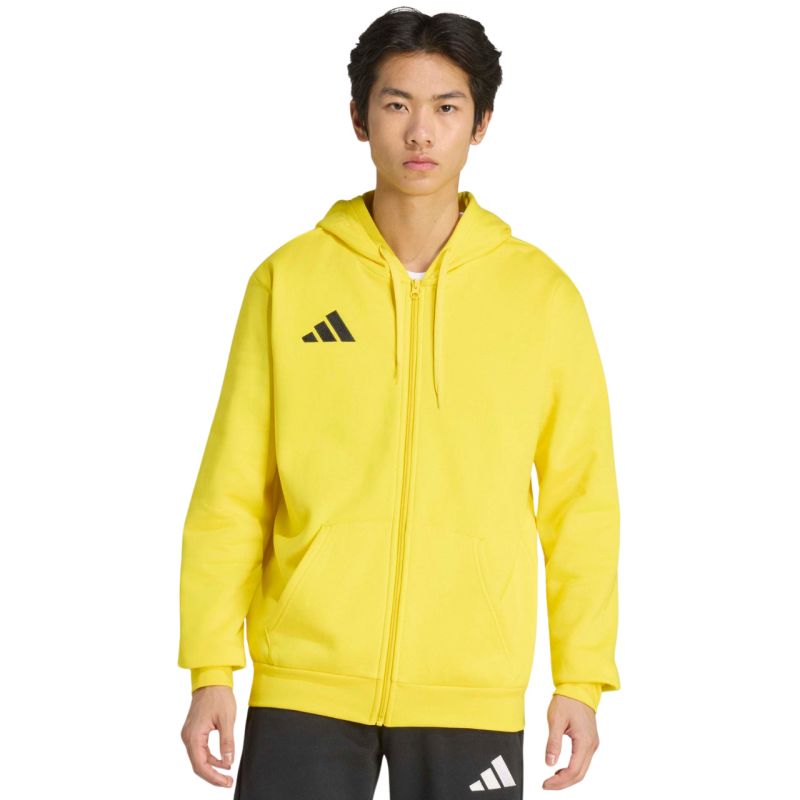 Men's adidas Entrada 26 Full Zip Hoody Yellow KF8964 sárga kapucnis pulóver