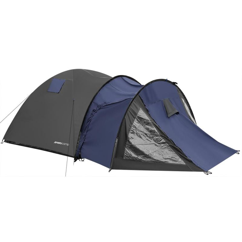 Enero Camp 4-Person Cool Black-Blue Tent kék tents, tourist equipment