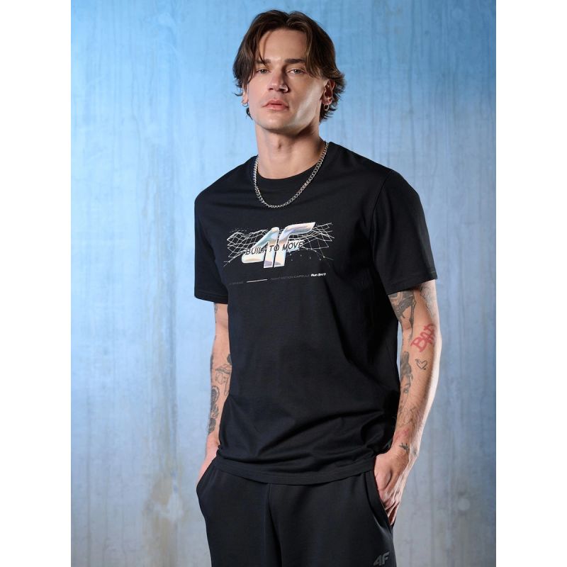 4F Men's regular printed T-shirt póló 4FRSS26TTSHM3662-20S