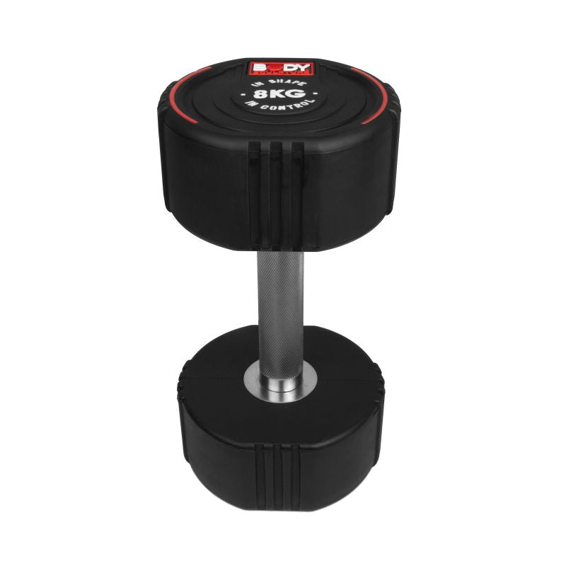 Body Sculpture TPU dumbbell BW 133 8 KG fekete edzőfelszerelés BW1338KG